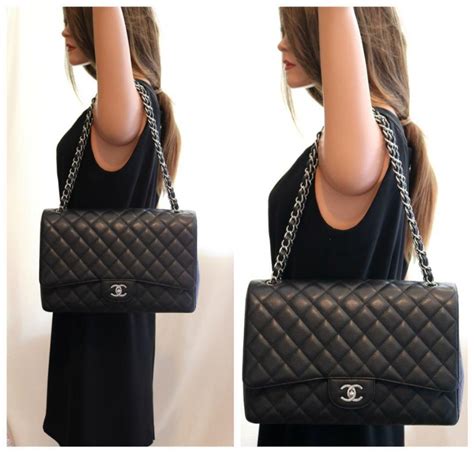 vintage chanel maxi flap|chanel double flap bag jumbo.